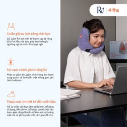 Thumbnail Gối Cổ Giảm Âm 4The - Noise Cancelling Pillow | Gối Cổ Du Lịch Cao Cấp Thoải Mái | 3 Màu Sắc 4