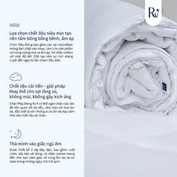 Thumbnail Chăn Mây Đông Ru9 Duvet, 100% từ thiên nhiên, Thông Thoáng & Mềm Mịn - Giúp Giấc Ngủ Ngon 3