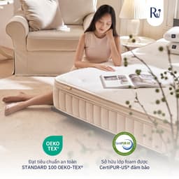 Thumbnail Nệm Hybrid Ru9 25cm | Công Nghệ Mới Kết Hợp Túi Lò Xo Và Foam | 4 Kích Thước | Tùy Chọn Độ Êm 3