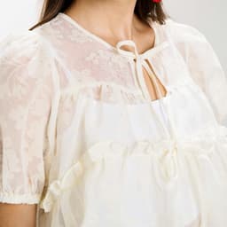 Thumbnail DOTTIE - Áo sương sớm - Trắng - T0978 2