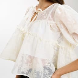 Thumbnail DOTTIE - Áo sương sớm - Trắng - T0978 1