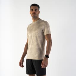 Thumbnail Áo thun chạy bộ nam thoáng mát run 500 dry màu be Decathlon KIPRUN mã 8842526 1