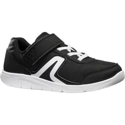 Thumbnail Giày đi bộ thể dục pw 100 cho trẻ em đen trắng DECATHLON mã 8403427 1
