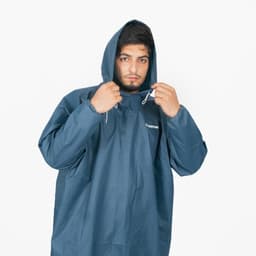 Thumbnail Áo mưa chui đầu câu cá bỏ túi DECATHLON màu xanh sẫm mã 8384509 1