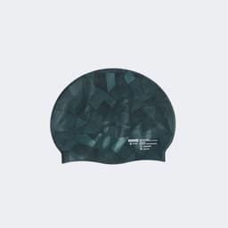 Thumbnail Mũ bơi silicon một cỡ geol đen/xanh lá Decathlon NABAIJI mã 8853983 1