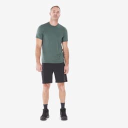 Thumbnail Áo thun dã ngoại nam ngắn tay mh100 xám xanh Decathlon QUECHUA mã 8785189 2