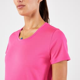Thumbnail Áo thun chạy bộ nữ thoáng khí kiprun hồng neon Decathlon KALENJI mã 8817406 2