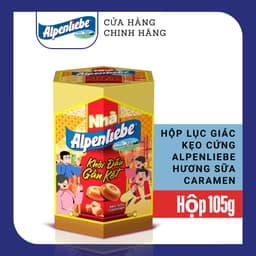 Thumbnail Hộp Lục Giác Kẹo Tết - Kẹo Alpenliebe, Mentos, Golia Hương sữa caramen, trái cây hỗn hợp, hương chanh gừng 1