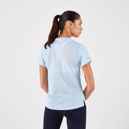 Thumbnail Áo thun chạy bộ nữ thoáng khí run 500 xanh da trời Decathlon KIPRUN mã 8831476 2