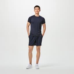Thumbnail Quần short tập fitness fst 100 cho nam xanh navy DECATHLON DOMYOS 8529981 1