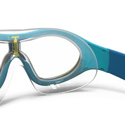 Thumbnail Kính bơi tròng kính trong suốt cỡ s swimdow 100 v2 xanh dương Decathlon NABAIJI mã 8854144 4