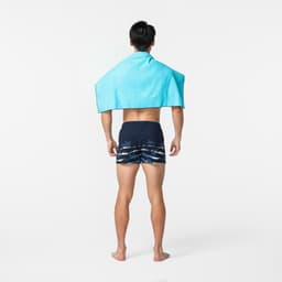 Thumbnail Khăn tắm microfibre cỡ s 39 x 55 cm xanh dương/xanh lá DECATHLON NABAIJI mã 8751952 4