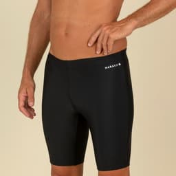Thumbnail Quần bơi jammer cơ bản 100 cho nam đen DECATHLON NABAIJI mã 8756984 3