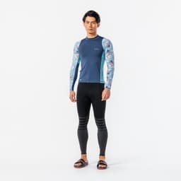 Thumbnail Quần legging lướt sóng chống tia cực tím 100 cho nam DECATHLON Xanh xám 2