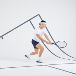 Thumbnail Áo thun polo chơi tennis, cầu lông, bóng bàn, pickleball dry 100 DECATHLON cho nam 3