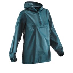 Thumbnail Áo mưa, áo khoác chống thấm nh100 raincut zip nữ DECATHLON màu ngọc lam mã sản phẩm 8549506 1
