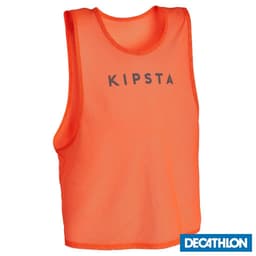 Thumbnail Áo bib luyện tập cho người lớn DECATHLON kipsta cam dạ quang mã 8526947 1