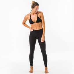 Thumbnail Quần legging chống tia uv cho nữ DECATHLON olaian chơi lướt sóng 100 màu đen mã 8552808 2