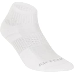Thumbnail Gói 3 đôi tất thể thao cổ vừa rs 500 cho người lớn màu trắng DECATHLON artengo mã 8379843 1