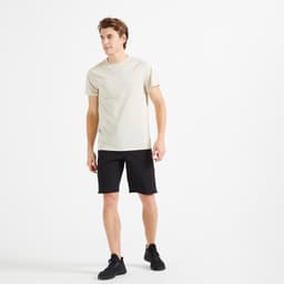 Thumbnail Quần short tập fitness thoáng khí 500 cho nam màu đen DECATHLON DOMYOS mã sản phẩm 8646727 1