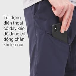 Thumbnail Quần leo núi dã ngoại tháo ống mh150 cho nam xanh đậm quechua mã 8652204 2