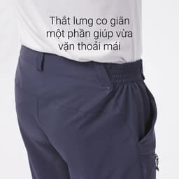 Thumbnail Quần leo núi dã ngoại tháo ống mh150 cho nam xanh đậm quechua mã 8652204 3