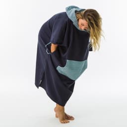 Thumbnail Áo poncho lướt sóng 500 print cho người lớn họa tiết cá olaian mã 8613157 4