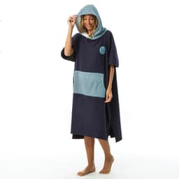 Thumbnail Áo poncho lướt sóng 500 print cho người lớn họa tiết cá olaian mã 8613157 2