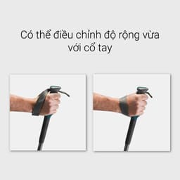 Thumbnail Gậy leo núi dã ngoại chống sốc forclaz 500 xám xanh dương DECATHLON forclaz mã 8379457 3