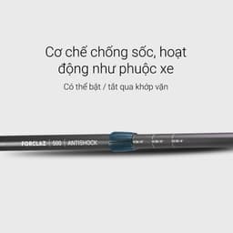 Thumbnail Gậy leo núi dã ngoại chống sốc forclaz 500 xám xanh dương DECATHLON forclaz mã 8379457 4