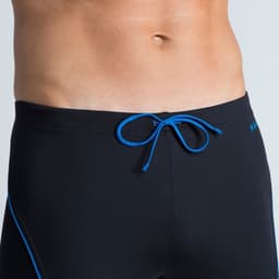 Thumbnail Quần bơi boxer 100 plus cho nam đen xanh dương DECATHLON NABAIJI mã 8647088 4