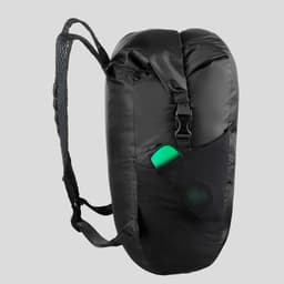Thumbnail Balo du lịch 20l chống thấm gấp gọn travel 100 đen DECATHLON forclaz mã 8560418 1