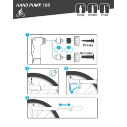 Thumbnail Bơm tay 100 cho xe đạp đen DECATHLON riverside mã 8056700 4