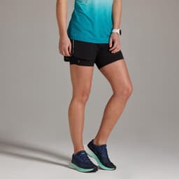Thumbnail Quần short chạy bộ 2 trong 1 kiprun cho nữ đen DECATHLON kiprun mã 8577540 1