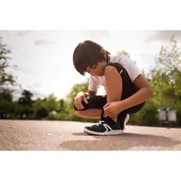 Thumbnail Giày đi bộ thể dục pw 100 cho trẻ em đen trắng DECATHLON mã 8403427 4