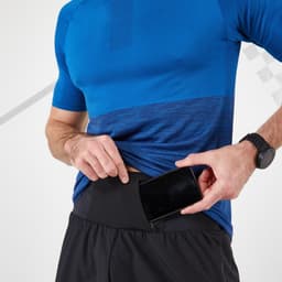 Thumbnail Quần short chạy marathon có túi đựng kiprun cho nam đen DECATHLON kiprun mã 8650644 3