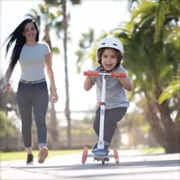 Thumbnail Scooter B1 500 V2 cho trẻ em Xanh dương/Đỏ DECATHLON OXELO mã 8602927 1