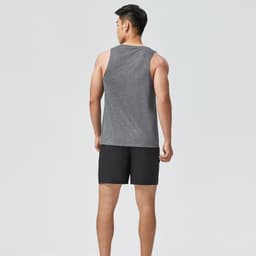 Thumbnail Áo thun không tay tập cardio fitness 100 xám DECATHLON DOMYOS mã 8586846 4