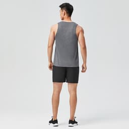 Thumbnail Áo thun không tay tập cardio fitness 100 xám DECATHLON DOMYOS mã 8586846 3