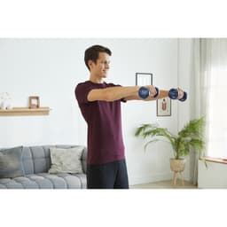 Thumbnail Bộ 2 tạ cầm tay 2 kg xanh dương đậm DECATHLON DOMYOS mã 8336573 2