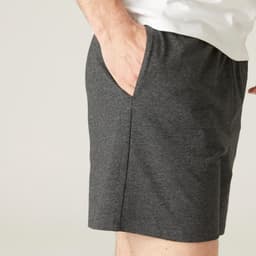 Thumbnail Quần short tập fitness 100 cho nam xám đậm DECATHLON DOMYOS mã 8601427 4