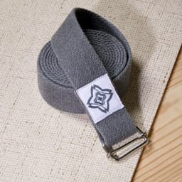 Thumbnail Dây đai cotton hữu cơ tập yoga xám DECATHLON kimjaly mã 8502978 1