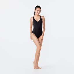 Thumbnail Đồ bơi một mảnh nữ tính pearl cho nữ đen DECATHLON NABAIJI mã 8555131 4