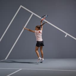 Thumbnail Áo thun tennis pickleball 500 cho bé gái hồng san hô DECATHLON artengo mã 8582861 2