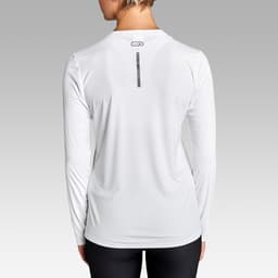 Thumbnail Áo dài tay chạy bộ chống nắng sun protect cho nữ trắng DECATHLON kalenji mã 8520964 3