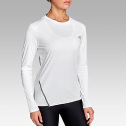 Thumbnail Áo dài tay chạy bộ chống nắng sun protect cho nữ trắng DECATHLON kalenji mã 8520964 1