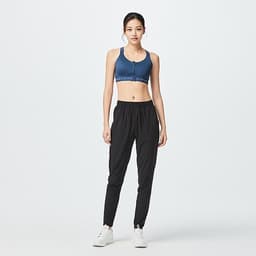 Thumbnail Quần dài tập fitness cardio FPA 100 cho Nữ Đen DECATHLON DOMYOS mã 8561175 2