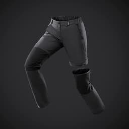 Thumbnail Quần dài leo núi trekking có thể điều chỉnh cho nữ travel 100 xám DECATHLON forclaz mã 8544763 4