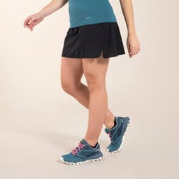 Thumbnail Quần giả váy chạy địa hình cho nữ đen DECATHLON evadict mã 8609705 3