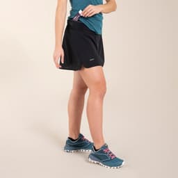 Thumbnail Quần giả váy chạy địa hình cho nữ đen DECATHLON evadict mã 8609705 4